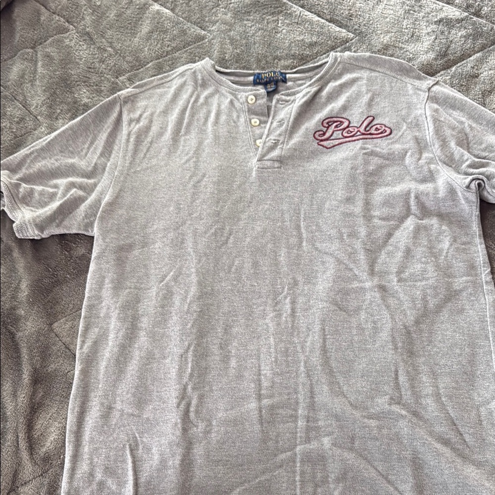 Polo by Ralph Lauren Gray Polo Shirt Classic Design